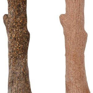 Dogwood Wood Durable Dog Chew Toys, Real Wood & Calming Hemp, 2-Pack, Medium